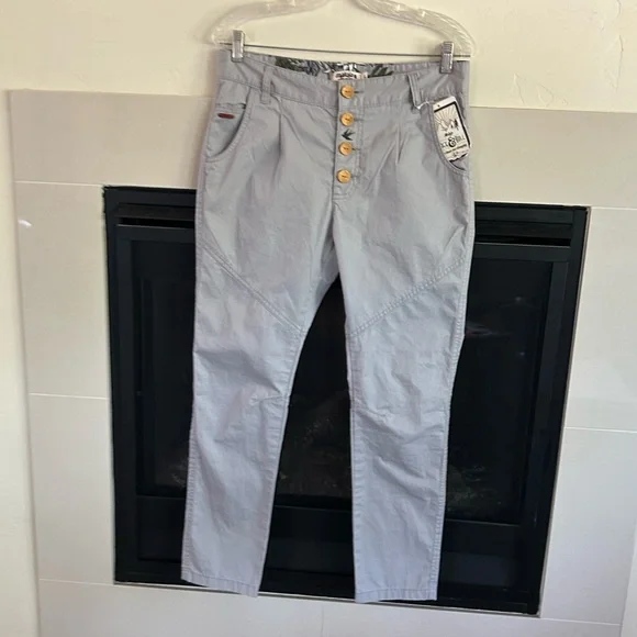 Maloja CharlyM Twill Bike Pants in Light Gray Smoke Size Medium Hiking Outdoors - Picture 16 of 16